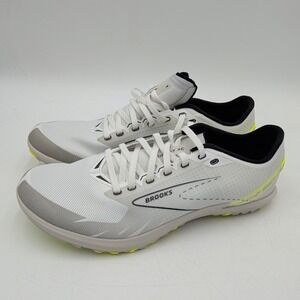 Brooks Draft XC NEW Men's 9 Women's 10.5 Running White Racing Spikes 1000391D129